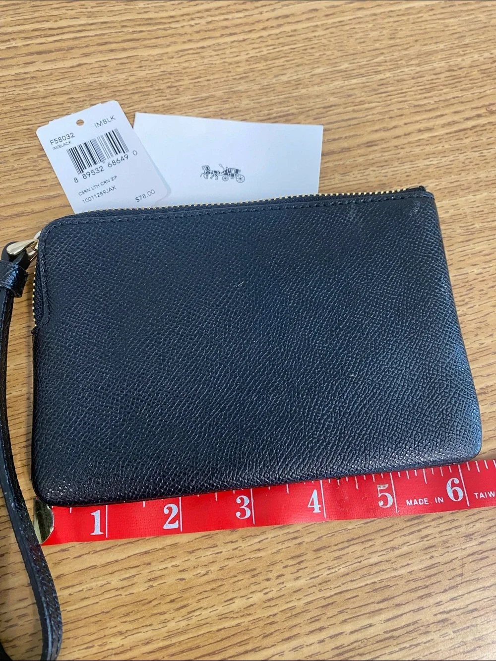 Coach compact saffiano